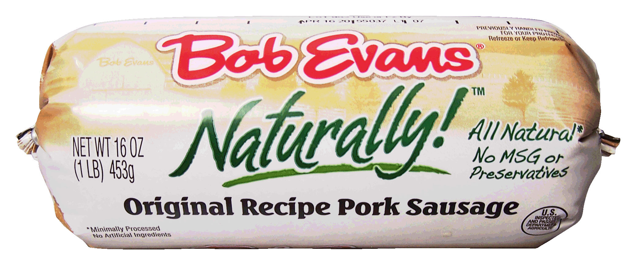 Bob Evans Naturally! original recipe pork sausage, all natural Full-Size Picture